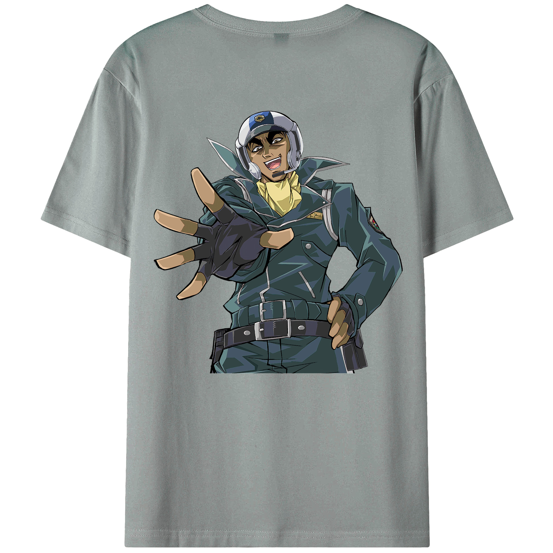 （画像用） 遊☆戯☆王 Yu-Gi-Oh! 綿100％ メンズ半袖Tシャツ（バックプリント） 通気性